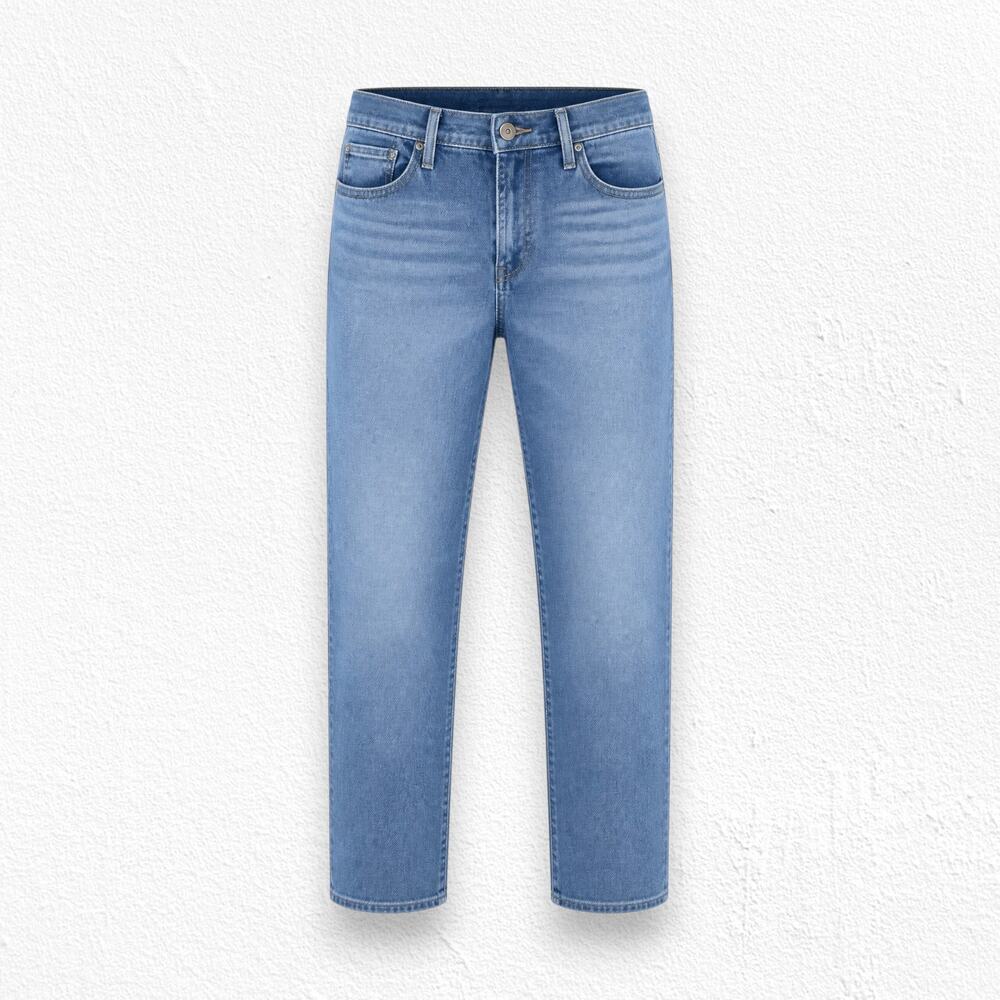 Levi's 724 Medium Wash Stretch High Rise Straight Crop Jeans Size 28 NWT